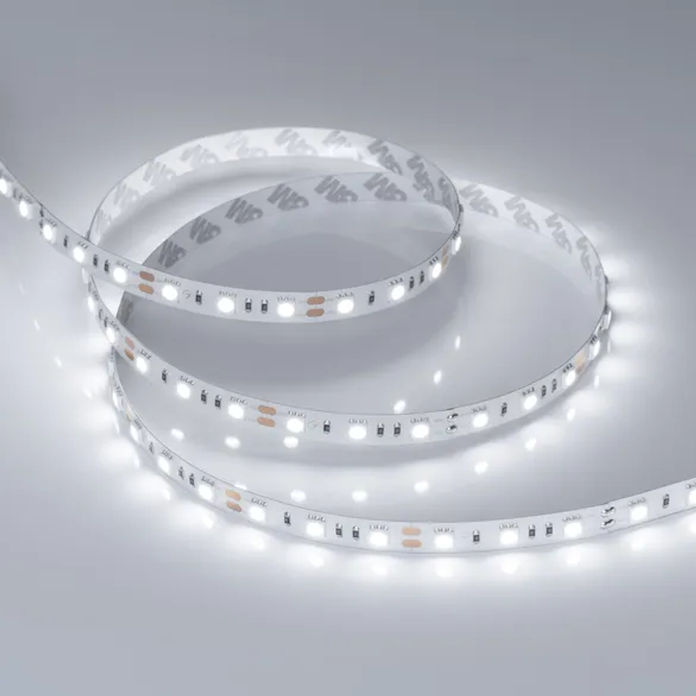 Светодиодная лента RT-B60-10mm 12V White6000 (14.4 W/m, IP20, 5060, 5m) (Arlight, 14.4 Вт/м, IP20) 012339(2)
