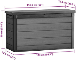 Пластиковый сундук Keter Cortina box 757 л