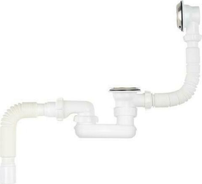 Сифон для ванны с переливом 40х50 V650-10-MR  Aquant