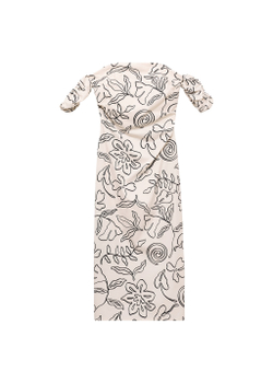 Платье с цветочным принтом без бретелей