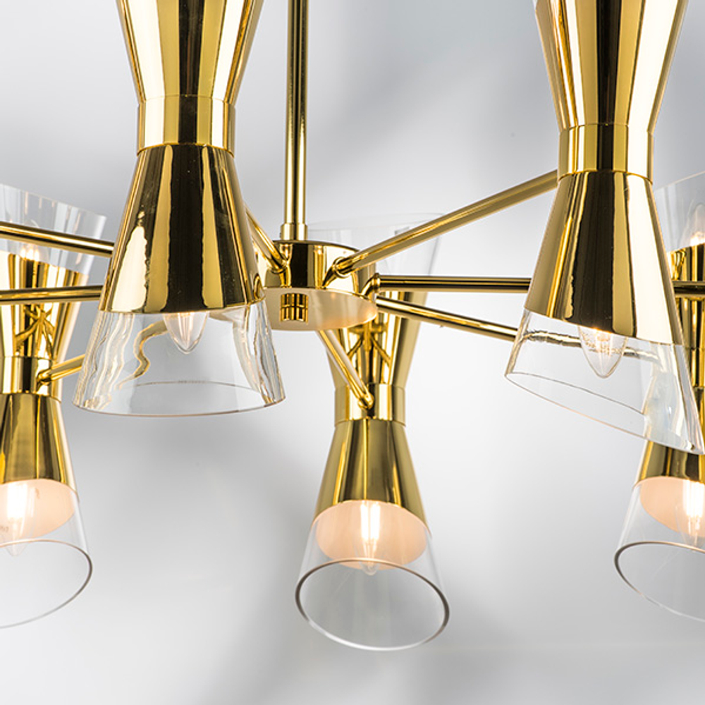 817162 Люстра STRATO 16х40W E14 ЗОЛОТО