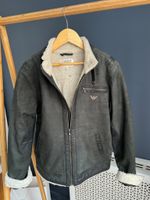 Утепленная кожаная куртка Armani Junior, 152