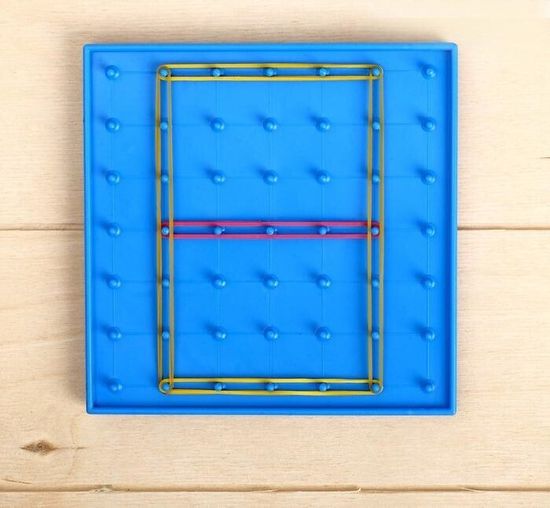 Геоборд "Математический планшет: Алфавит и цифры" с инструкцией по схемам, по методике Монтессори