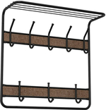 ВЕШАЛКА ЗМИ УЮТ 22 С ПОЛКОЙ ЧЕРНЫЙ ВСПУ22 Ч