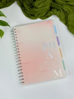 Блокнот тетрадь с разделителями формат В5 175х250 мм 110 листов персиковый (3967-8)