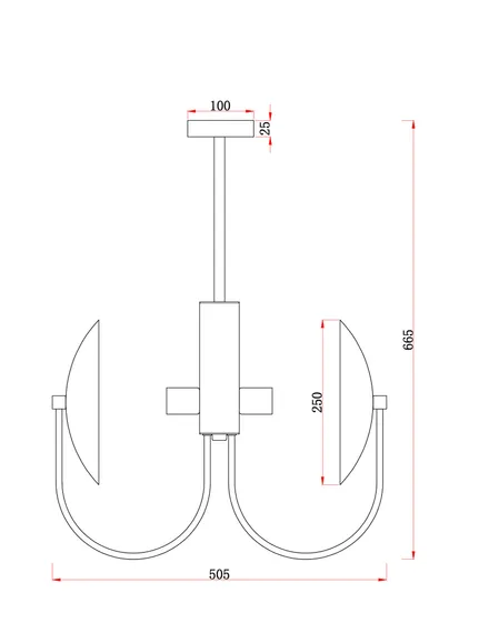 Подвесной светильник FR5320PL-04B Эллипс / Ellipse E27x4 Freya fr5320pl-04b