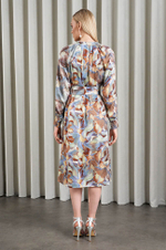 51500 Платье женское (серо-голубой принт)