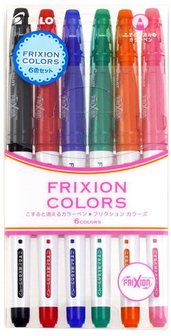 Стираемые маркеры Pilot FriXion Colors (6 шт. — набор №3)