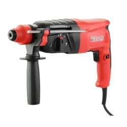 Перфоратор электрический TEENO,1100 Вт,4 Дж,SDS-PLUS,4 режима работы,набор буров,пластиковый кейс