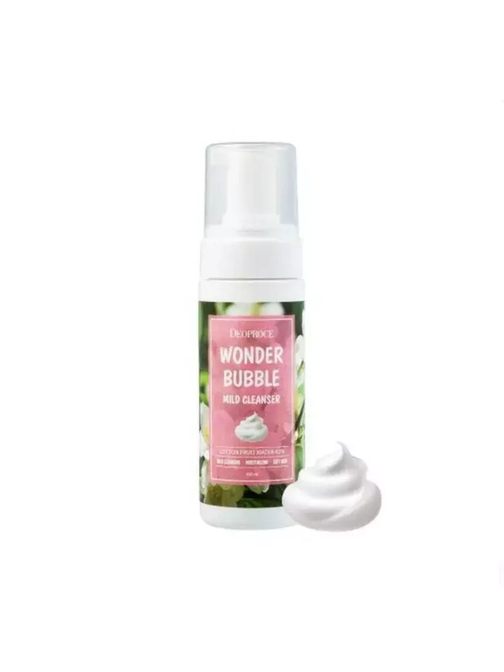 DEOPROCE WONDER BUBBLE MILD CLEANSER Пенка для умывания и снятия макияжа 150ml