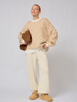 Джемпер оверсайз с логотипом "ML"