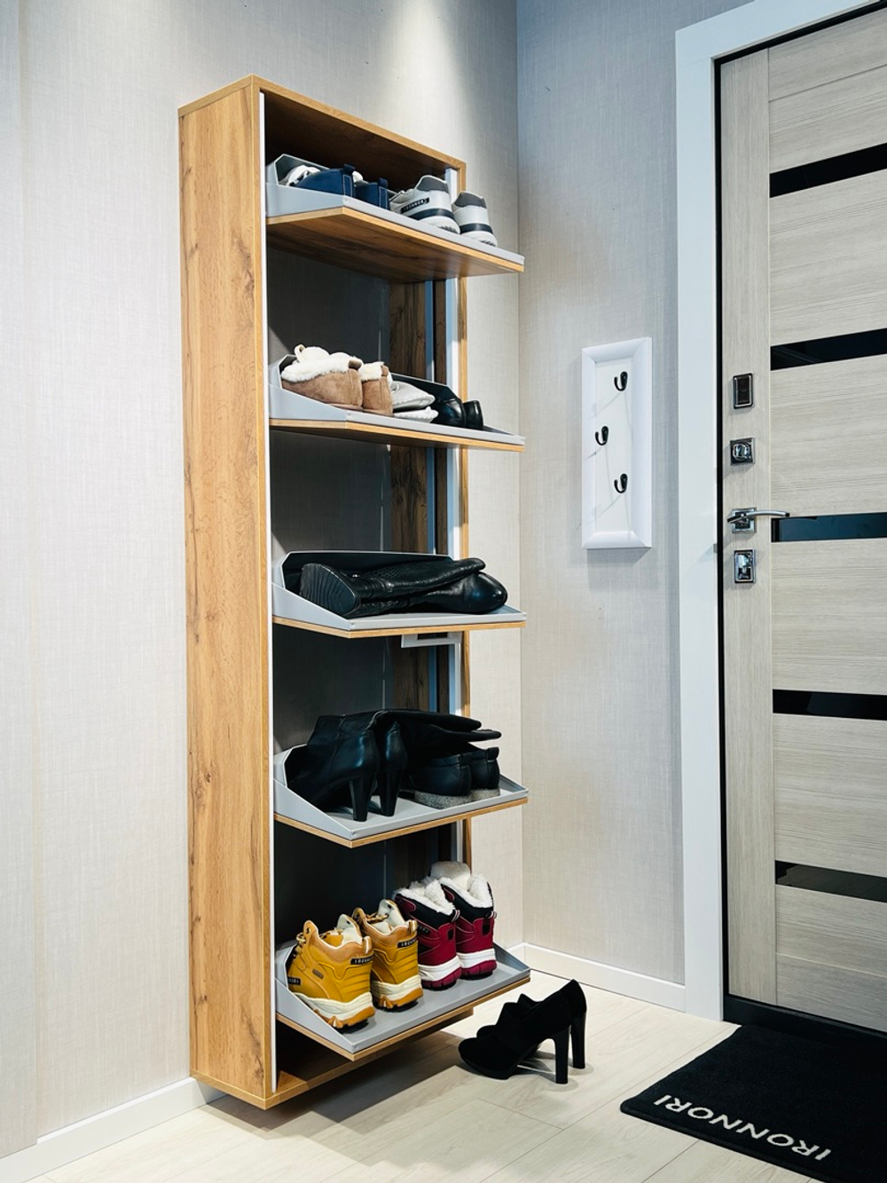 Обувница Айронори ЛАЙТ 5 МП (Дуб Вотан / Дуб Вотан)