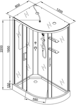 Душевая кабина AvaCan A102 L