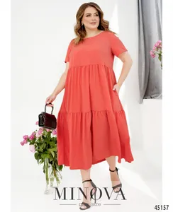 Платье 17-259-коралл Minova