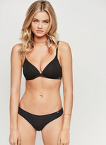 Изящные трусики-бразилиана с заниженной талией (Размер: 2 размер) (Цвет: черный)