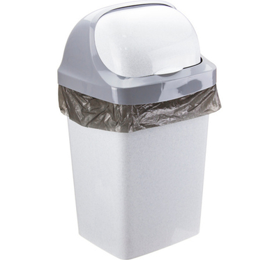 Контейнер для мусора с плавающей крышкой РОЛЛ ТОП 15л М2466