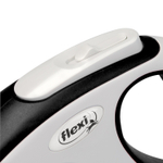 flexi рулетка NEW LINE Comfort M (до 25 кг) лента 5 м серый/черный