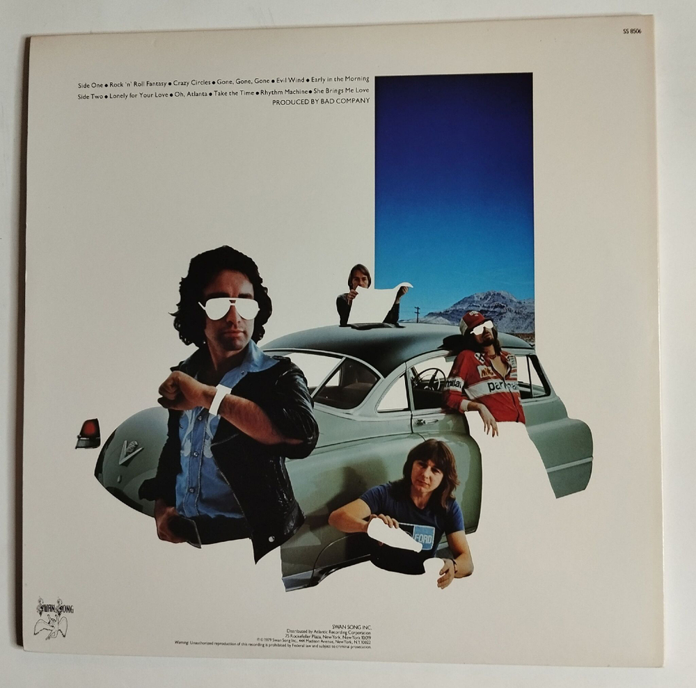 Винтажная виниловая пластинка LP Bad Company Desolation Angels (Japan 1979) (Obi)