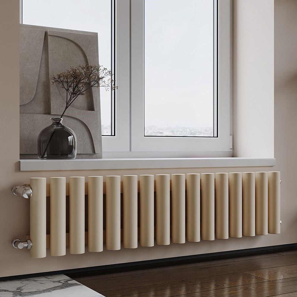 Радиатор трубчатый Guardo Torre 6D-300-16 BK-VER R1015(M) бежевый матовый
