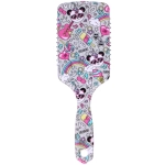 Расческа массажная прямоугольная форма «КОЛЛЕКЦИЯ ИМАНИ - ЭЛАНТРО», микс 4 дизайна, 24*7,5см (PVC упаковка)