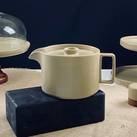 Lenardi 235-130 Чайник заварочный 1200мл TROPICAL в под.уп.(х18)Фарфор