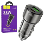 Автомобильный адаптер питания HOCO Z52 QC 3.0+PD 38W (черный)