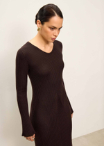 Платье FLEXY, горький шоколад