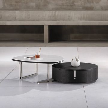 Круглый журнальный столик из нержавеющей стали by Knoxx