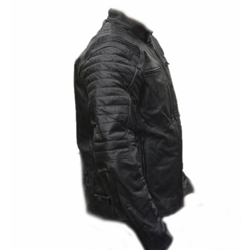 мотокуртка кожаная Riders jabara перфорированая XL