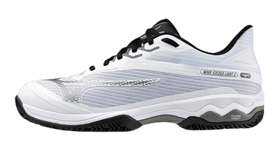 Теннисные кроссовки Mizuno Wave Exceed Light 2 CC - white/metallic gray/black - White Black Silver