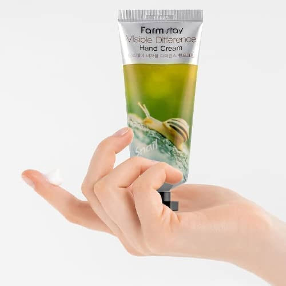 Крем для рук с муцином улитки FarmStay Snail visible difference hand cream (100г)