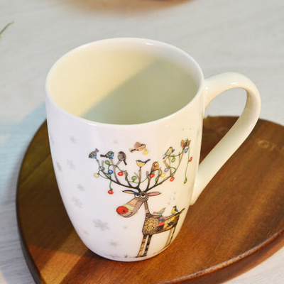 Кружка 360мл Новогодний олень