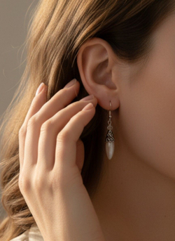 Серьги подвески винтаж