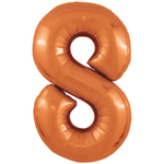 Шар фольгированный Цифра 8 101 см (Оранжевый)