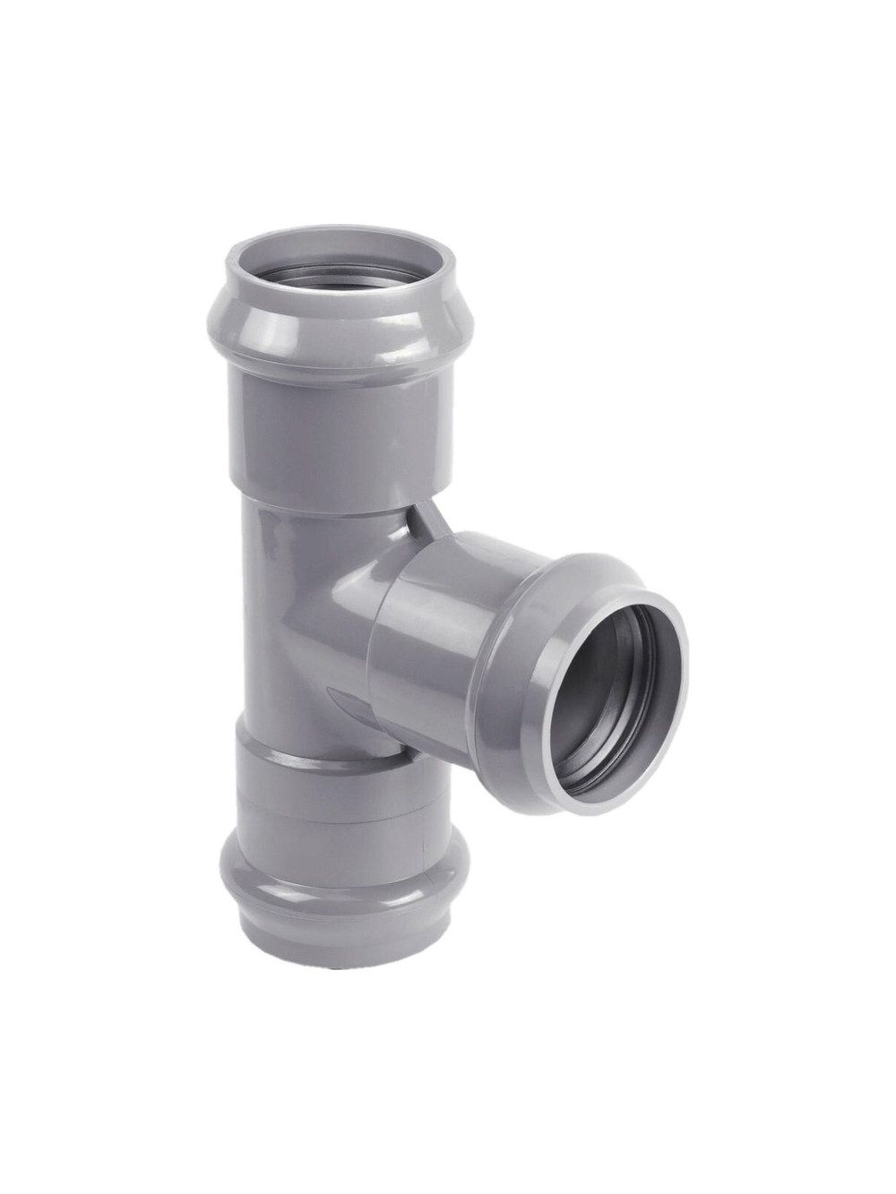 Тройник ХЕМКОР НПВХ (PVC-U) раструб. 110/110 90 гр., SDR 26 PN10