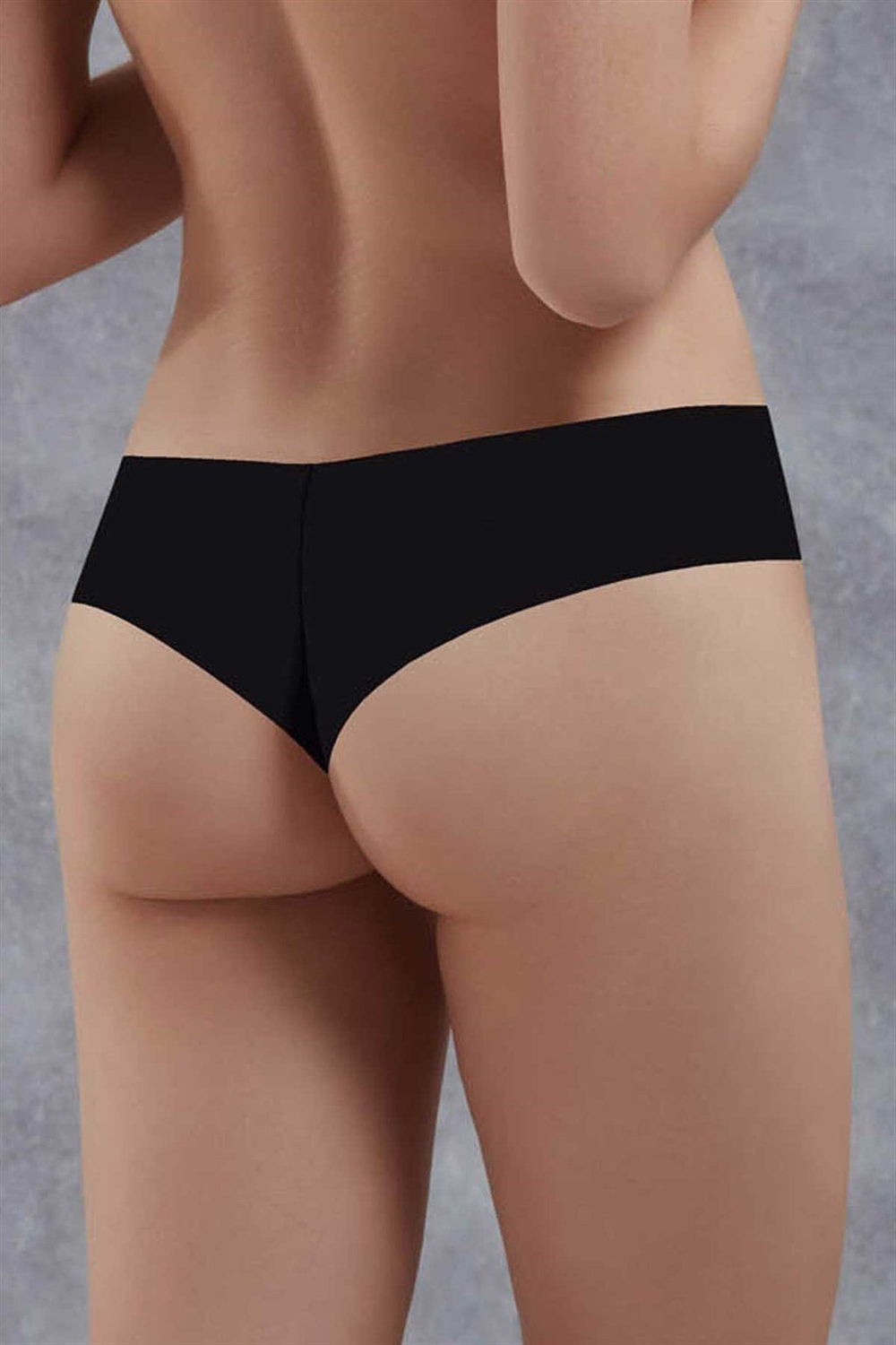 Бесшовные трусики-бразилиана Doreanse Invisible (Размер: XXL) (Цвет: черный)