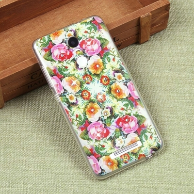 Силиконовый чехол с цветами для Xiaomi Redmi Note 3/3 Pro, 009613