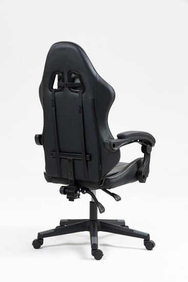 Кресло спортивное TopChairs Commander черно-серый