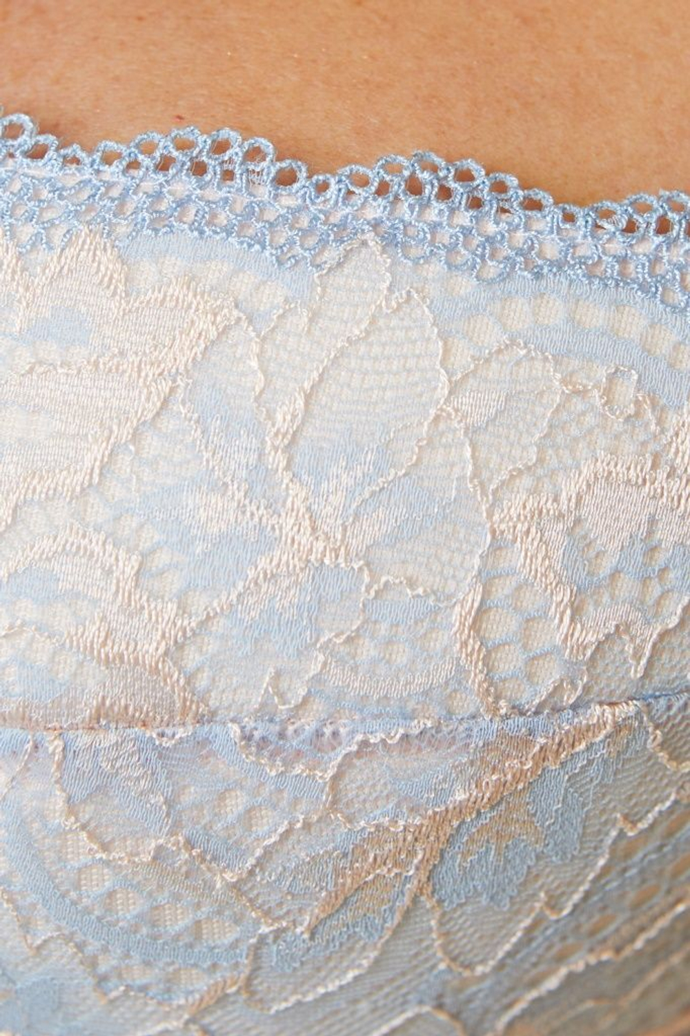 Бюстгальтер пуш-ап Manila (Размер: 85B) (Цвет: белый с голубым)