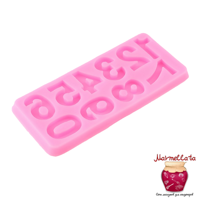 Молд силиконовый "Цифры", 17,5*7,6 см