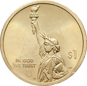 1 доллар 2019 P США «Американские инновации - Пенсильвания. Вакцина против полиомиелита»