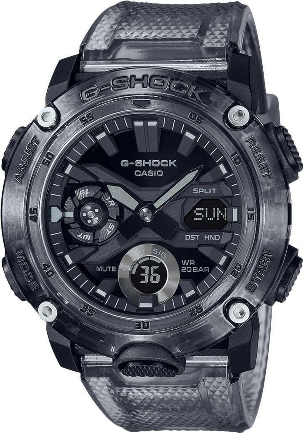 Японские наручные часы Casio G-SHOCK GA-2000SKE-8AER с хронографом