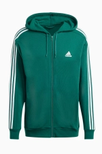 Кофта adidas Essentials Fleece 3S FZ - зеленый