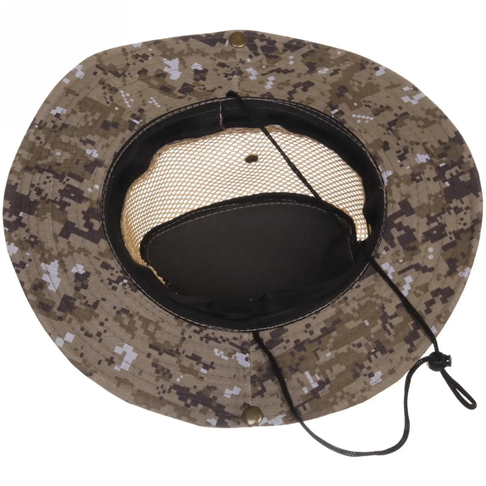 Шляпа мужская с клепками и сеткой «Tourist», микс 5 цвтов, 58р, ширина полей 7,5см