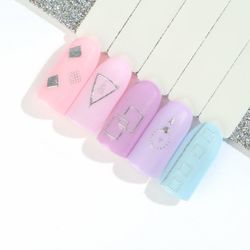 1378 Наклейки металлизированные квадратики золото