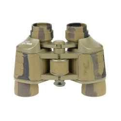 Бинокль Veber Classic БПШЦ 7x35 VRWA камуфляж вид с фронтальной стороны с открытыми объективами