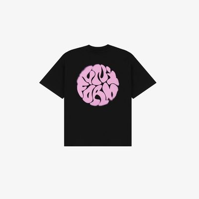 Футболка UNIFORM Heavy Bubble Blur черный/розовый