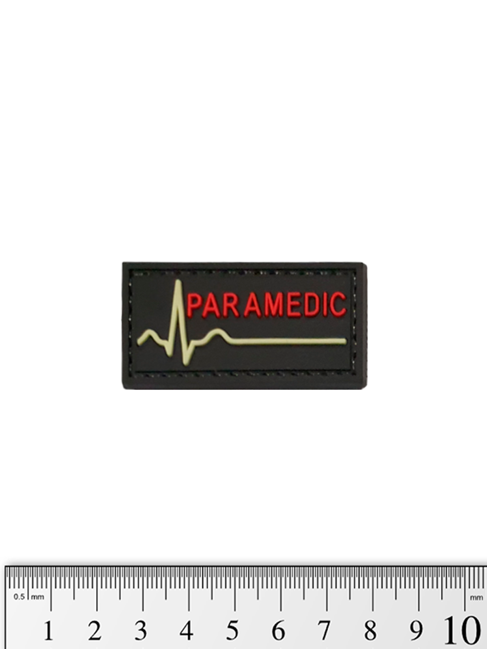 Шеврон Paramedic PVC 2х5 см. Чёрный