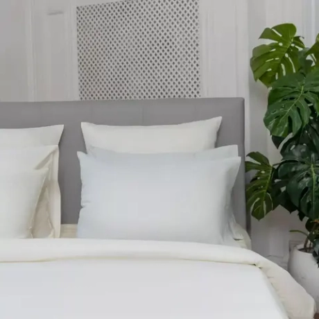 Постельное белье 1.5 спальное Mollen жемечужно-белое