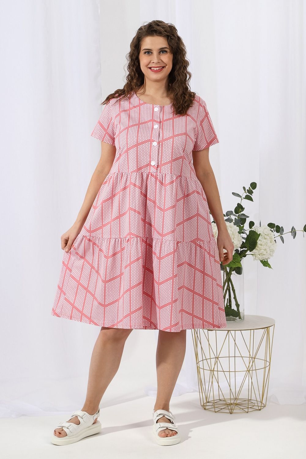 Платье Каскад-1 Виотекс ЛОСОСЕВЫЙ